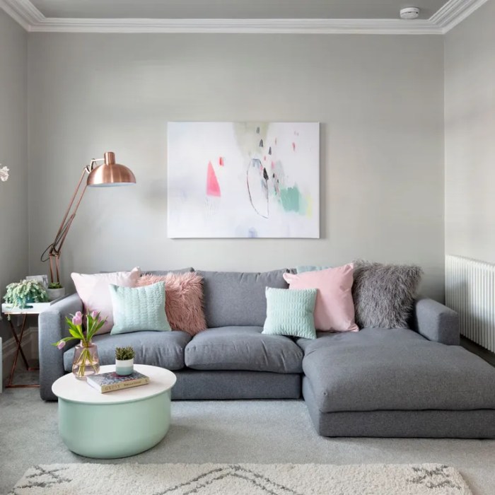 How to decorate a grey room