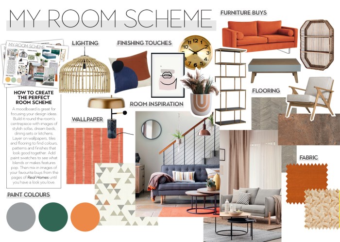 How to make room decor mood board