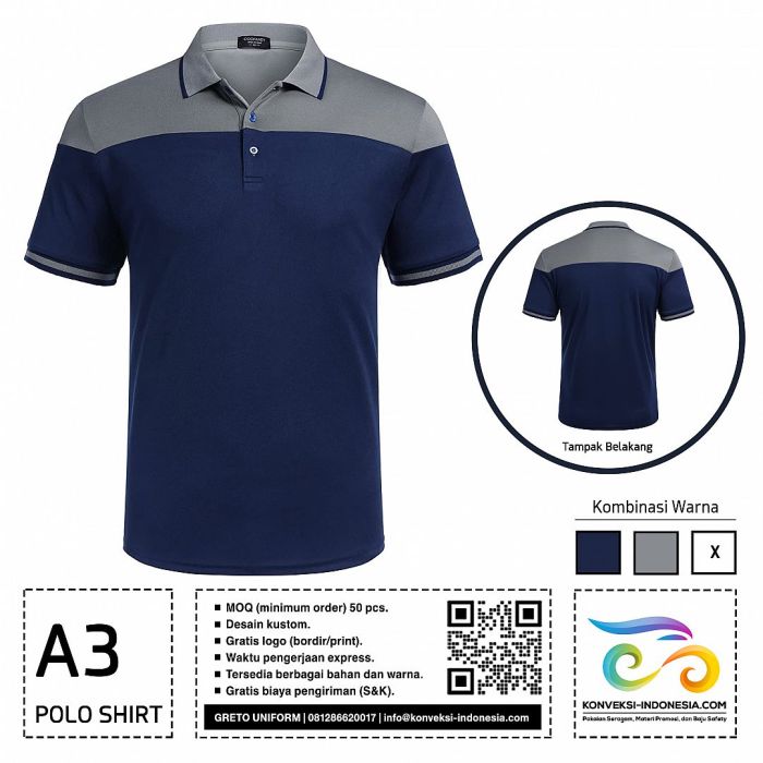 Polo dress shirt for men