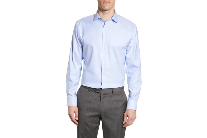 Men's dusty blue dress shirt