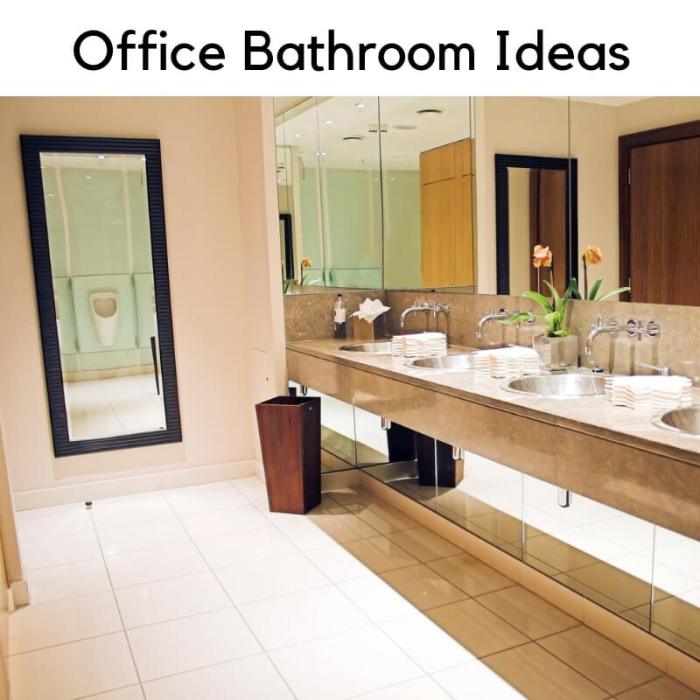 How to decorate a small office bathroom