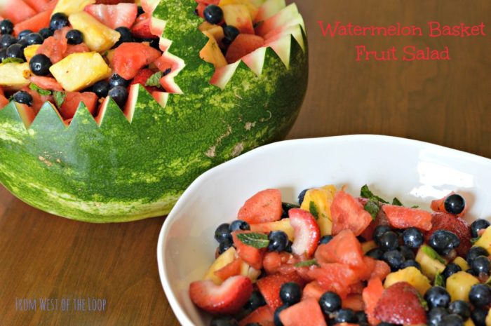 How to make a watermelon basket party decoration